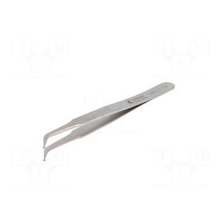 Tweezers | 115mm | Blades: curved | SMD