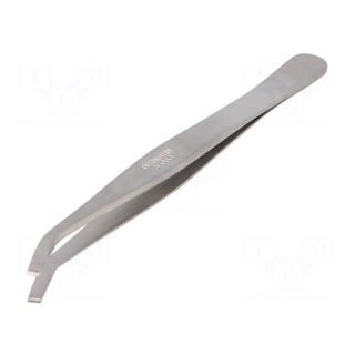 Tweezers | 115mm | Blades: curved | Tipwidth: 3.5mm | SMD | Blade: Ø0.8mm