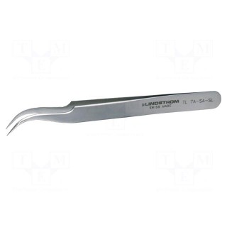 Tweezers | 115mm | Blades: curved,narrowed | Blade tip shape: sharp