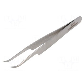 Tweezers | 120mm | Blades: curved | Blade tip shape: sharp | universal