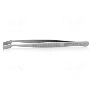 Tweezers | 120mm | Blades: curved | Blade tip shape: shovel