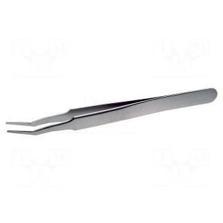 Tweezers | 120mm | Blades: curved | SMD