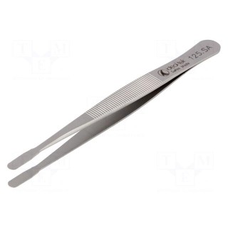Tweezers | Blades: straight | Blade tip shape: flat | 120mm