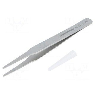 Tweezers | 120mm | Blades: narrowed | Blade tip shape: rounded