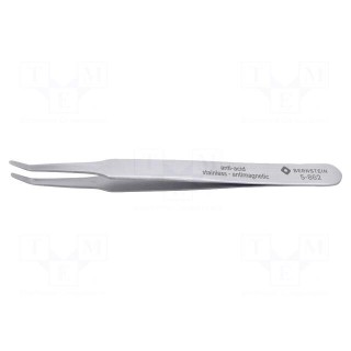 Tweezers | 125mm | Blades: curved,narrowed | universal