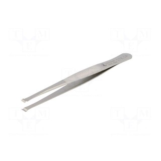 Tweezers | 125mm | Blade tip shape: round | positioning components