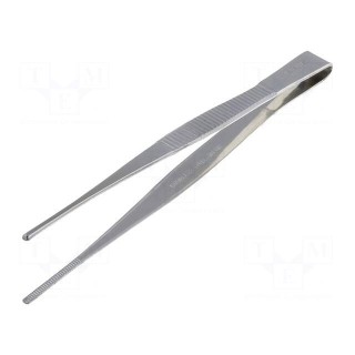 Tweezers | Tweezers len: 125mm | Blades: straight | Tipwidth: 2.3mm