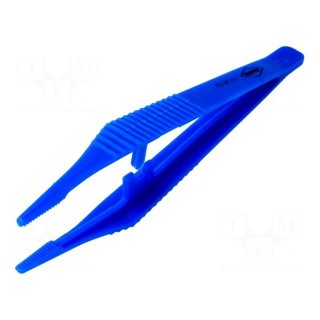 Tweezers | 130mm | Blade tip shape: trapezoidal | Tipwidth: 3.5mm