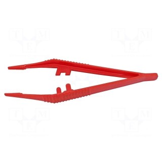Tweezers | 130mm | Blade tip shape: flat | universal