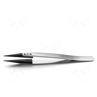 Tweezers | 130mm | Blades: narrow | ESD | Blade: 1x0.6mm