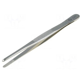 Tweezers | 145mm | Blades: elongated | Tipwidth: 3.5mm | 28g