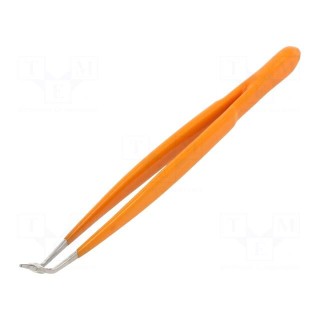 Tweezers | 150mm | Blades: curved | Blade tip shape: flat | universal