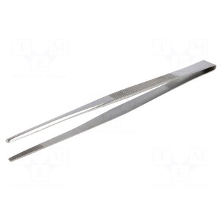 Tweezers | Tweezers len: 240mm | Blades: straight | Tipwidth: 3.5mm