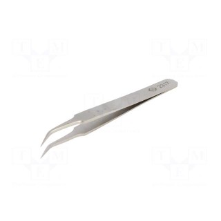 Tweezers | 105mm | for precision works | Blades: narrow,curved