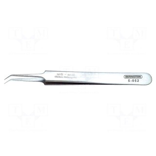 Tweezers | 110mm | for precision works | Blades: narrow,curved