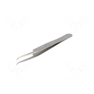 Tweezers | 110mm | for precision works | Blades: narrow,curved