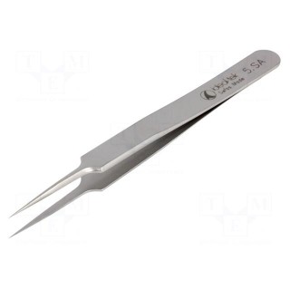 Tweezers | 110mm | for precision works | Blades: straight,narrowed