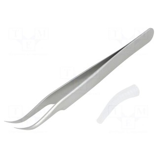 Tweezers | 115mm | for precision works | Blades: curved