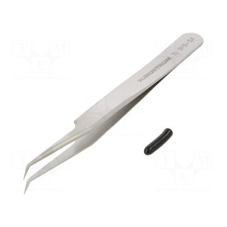 Tweezers | 115mm | for precision works | Blades: curved,narrowed