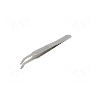 Tweezers | 115mm | SMD | Blade tip shape: round | 16g