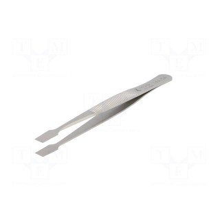 Tweezers | 120mm | Blades: straight | Blade tip shape: flat