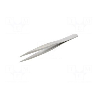 Tweezers | 120mm | for precision works | Blade tip shape: flat