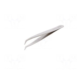 Tweezers | 120mm | for precision works | Blade tip shape: flat,bent