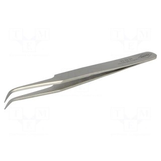 Tweezers | 120mm | for precision works | Blades: curved