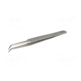 Tweezers | 120mm | for precision works | Blades: curved