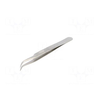Tweezers | 120mm | for precision works | Blades: narrow,curved