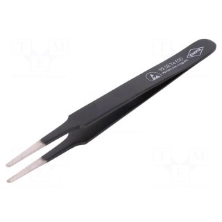 Tweezers | 120mm | for precision works | Blades: narrowed | ESD | 19g