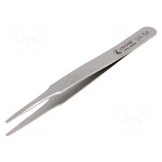 Tweezers | 120mm | for precision works | Blades: straight,narrowed