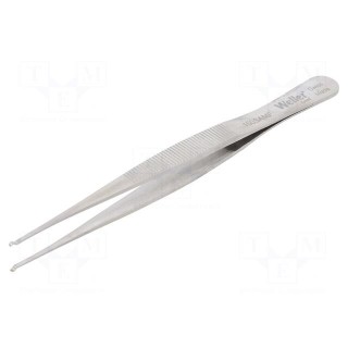 Tweezers | 120mm | SMD | Blade tip shape: hook