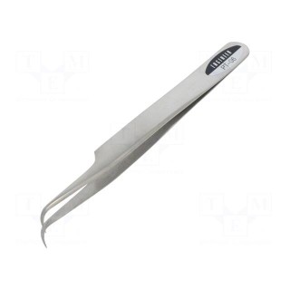 Tweezers | 120mm | universal | Blades: curved | Blade tip shape: sharp