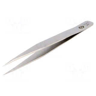 Tweezers | 130mm | for precision works | Blades: elongated,narrow