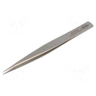 Tweezers | 130mm | for precision works | Blades: straight