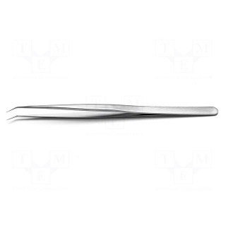Tweezers | 140mm | for precision works | Blades: curved