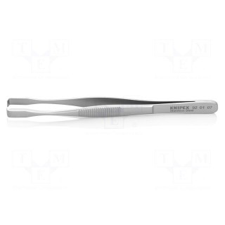Tweezers | 143mm | for precision works | Type of tweezers: curved