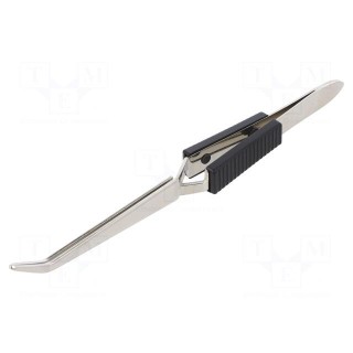 Tweezers | 160mm | for precision works | Blades: curved