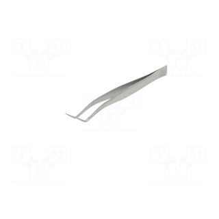 Tweezers | 160mm | universal | Blades: curved | Blade tip shape: sharp