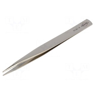 Tweezers | Tweezers len: 125mm | Blades: straight | Tipwidth: 0.9mm