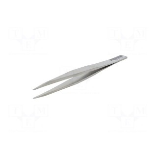 Tweezers | Tweezers len: 125mm | universal | Blade tip shape: flat