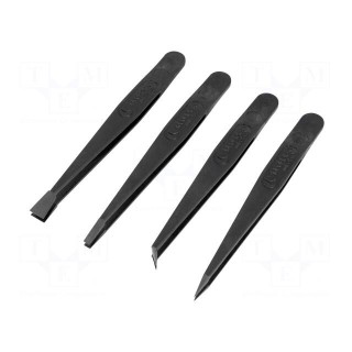 Set of tweezers | non-magnetic | ESD | Resistance to: abrasion