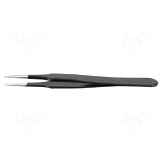 Tweezers | Blade tip shape: flat | Tweezers len: 120mm | ESD