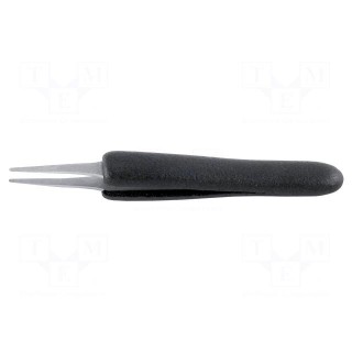 Tweezers | Blade tip shape: flat | Tweezers len: 125mm | ESD