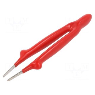 Tweezers | Blade tip shape: flat | Tweezers len: 145mm | universal