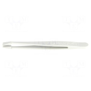 Tweezers | Blade tip shape: flat,shovel | Tweezers len: 115mm | ESD