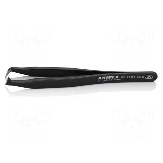 Tweezers | Blade tip shape: for cutting | Tweezers len: 115mm | ESD