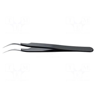 Tweezers | Blade tip shape: sharp, bent | Tweezers len: 120mm | ESD