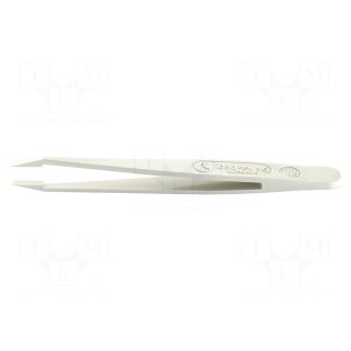 Tweezers | Blade tip shape: sharp | Tweezers len: 115mm | ESD